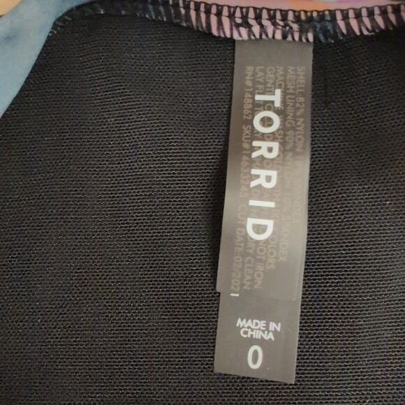 NWT Torrid Active Wireless Sleeveless Rashguard One Piece Swimsuit Size L - Picture 6 of 10